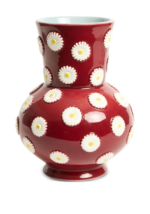 La DoubleJ daisy-motif vase - Red