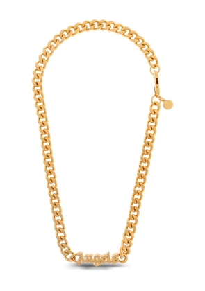 Palm Angels logo chain necklace - Gold