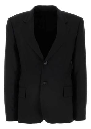 Balenciaga single-breasted wool blazer - Black