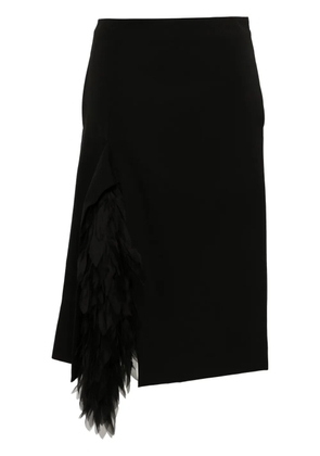 Stella McCartney appliqué-detailed midi skirt - Black