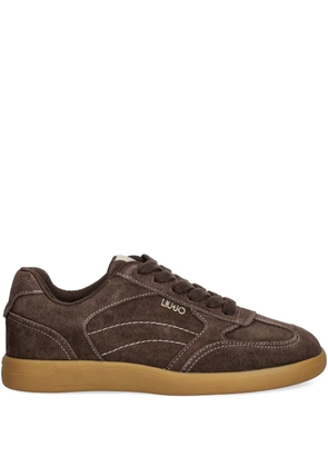 LIU JO stitched-detail sneakers - Brown