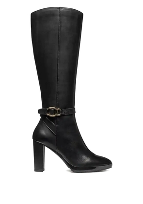 Geox 85mm Walk Pleasure buckled knee-high boots - Black