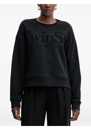 TWINSET crew-neck sweatshirt - Black