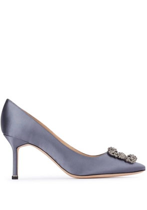 Manolo Blahnik 70mm Hangisi pumps - Blue