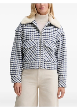 Levi's `90s check faux-fur jacket - Blue