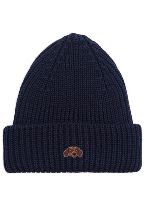 PELO FOUNDATION Sausage Dog patch beanie - Blue
