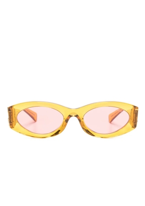 Miu Miu Eyewear Glimpse oval-frame sunglasses - Yellow