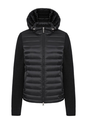 Colmar zip-fastening hooded quilted jacket - Black