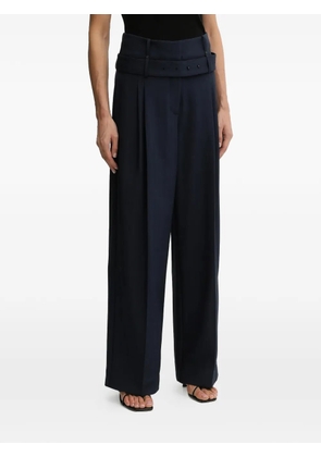 Stine Goya belted-fastening pleated trousers - Blue