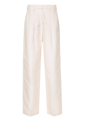 Magda Butrym wide-leg silk trousers - Neutrals