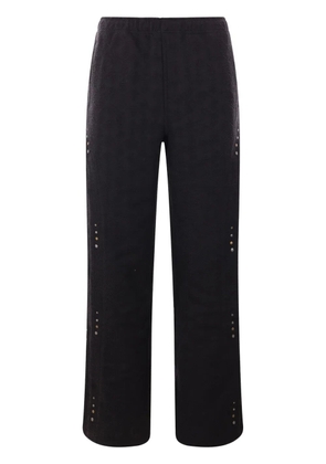 Andersson Bell straight-leg cotton-blend trousers - Black
