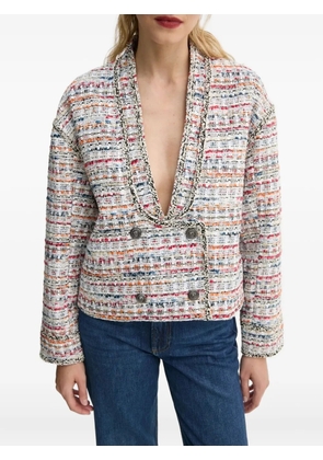 MUNTHE tweed double-breasted top - Brown