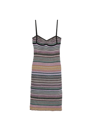 Missoni striped trim dress - Yellow