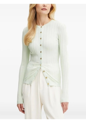 Elisabetta Franchi ribbed buttoned cardigan - Green