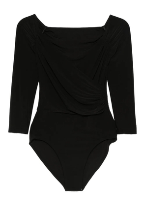 Norma Kamali draped bodysuit - Black