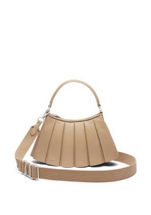 Lacoste Lenglen pleated shoulder bag - Neutrals