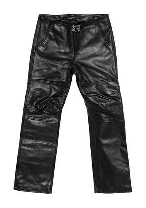 Enfants Riches Déprimés buckle panelled trousers - Black