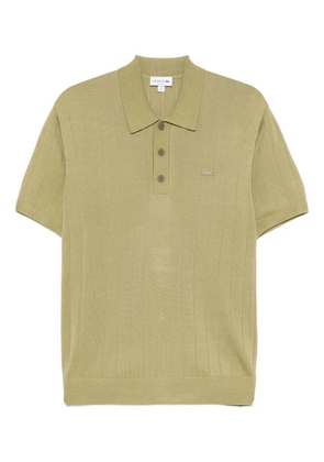 Lacoste buttoned ribbed polo shirt - Green
