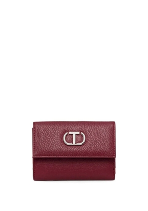 TWINSET tri-fold leather wallet - Red