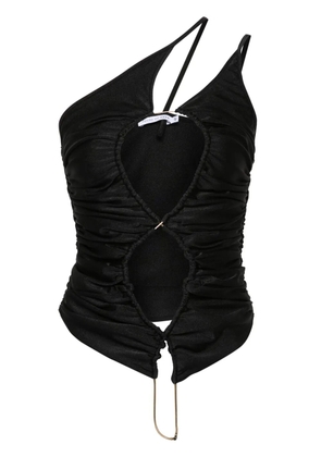 Amen cut-out asymmetric top - Black