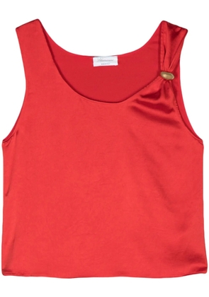 Blumarine sleeveless crepe blouse - Red