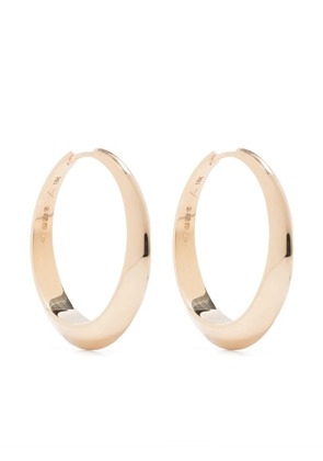 Lizzie Mandler Fine Jewelry 18K yellow gold XL thin crescent hoop earrings