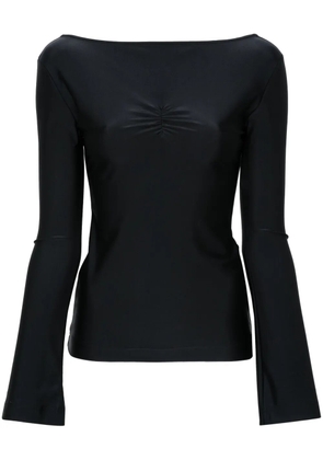 ALAINPAUL logo-embroidered top - Black