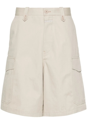 Closed cotton cargo shorts - Neutrals