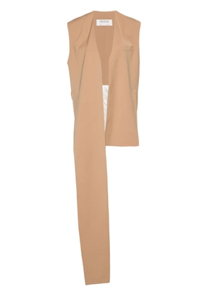 Gauchère strap-detail wool waistcoat - Neutrals