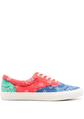 Polo Ralph Lauren paisley-print colourblock sneakers - Yellow