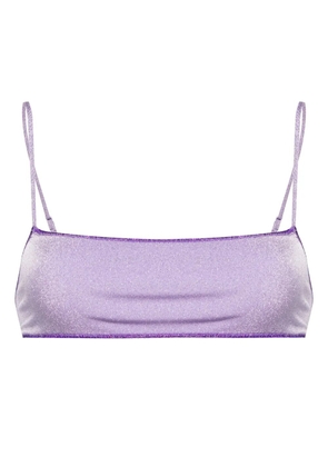 MC2 Saint Barth Sadie lurex bikini top - Purple
