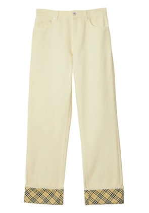 Burberry checkered straight-leg jeans - Neutrals