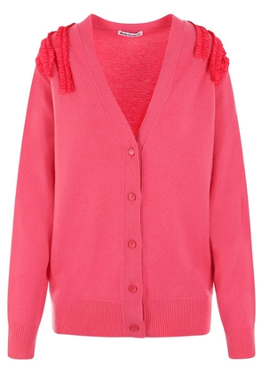 Molly Goddard Sally frilled cardigan - Pink