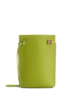 LOEWE drawstring logo cross body bag - Green