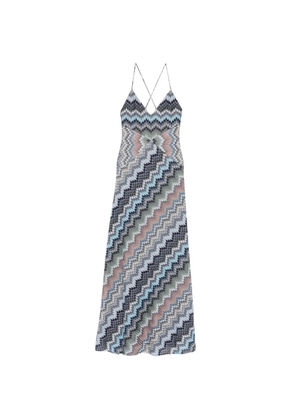 Missoni chevron strap maxi dress - Grey