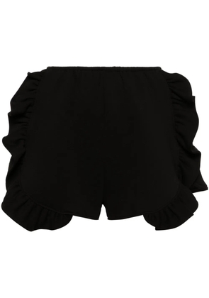 Ioana Ciolacu Peony ruffled jersey shorts - Black