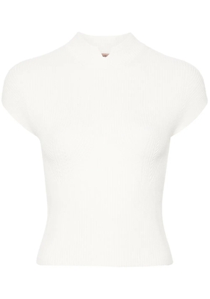 TWINSET ribbed-detail sweater - White