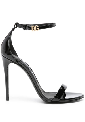 Dolce & Gabbana 105mm leather sandals - Black
