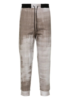 BOSS abstract-pattern track pants - Neutrals