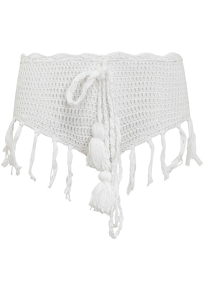 Matimì crochet-knit shorts - White