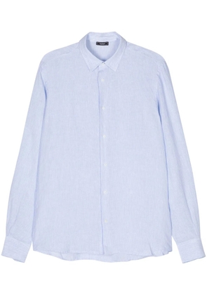 Peserico striped linen shirt - Blue