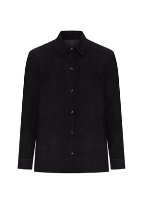 Salvatore Santoro leather shirt jacket - Black