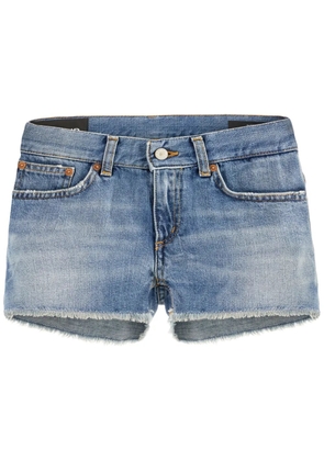 DONDUP logo-plaque denim shorts - Blue