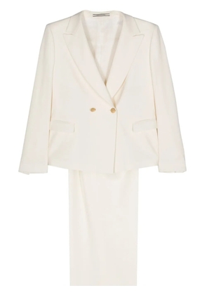 Tagliatore T-Albar double-breasted suit - White
