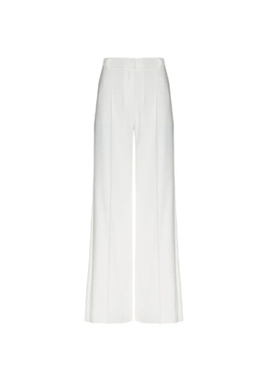 Lethicia Bronstein flared crepe trousers - White
