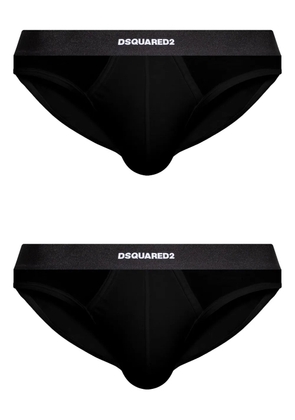 DSQUARED2 logo-jacquard briefs - Black