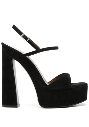 Giuseppe Zanotti 105mm suede platform sandals - Black