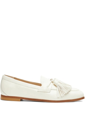 Stuart Weitzman tassel leather loafers - Neutrals