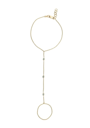 Sydney Evan 14kt yellow gold Evil Eye princess bracelet