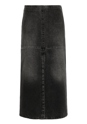 MM6 Maison Margiela denim midi skirt - Grey